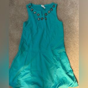 Crewcuts JCrew aqua girls dress - size 14